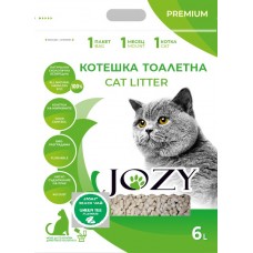 JOZY ТОФУ еко Котешка Тоалетна 6 литра - 2,5кг, с аромат на ЗЕЛЕН ЧАЙ - 050151-02