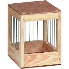 Flamingo дървена къщичка за птички - 12 х 12 х 13,5 см, Белгия - 100029