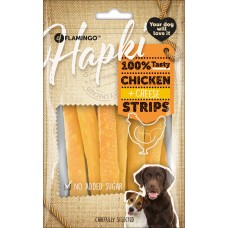 Flamingo Snacks Hapki Strips with chicken Cheese - лакомство за куче, ленти с пиле и сирене - 85 гр, Белгия - 1030696 Flamingo Snacks Hapki Strips with chicken Cheese - лакомство за куче, ленти с пиле и сирене - 85 гр, Белгия - 1030696
