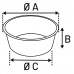 Flamingo Feeding and drinking bowl Kena Round Black Silver - иноксова купа за вода или храна - ЧЕРНА - размер Ø17 см / 800 мл, Белгия - 1030930