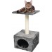 Flamingo Sassière Sassière Ecru Grey, катерушка и драскалка за коте, с къщичка, сива, 30х30х55 см, Белгия - 1031263