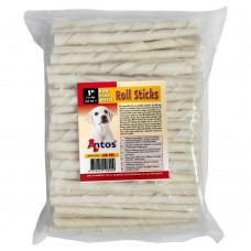 Antos Raw Hide - лакомство за куче - кожени телешки солети 7-8мм / 100 бр - Нидерландия - 10800 Antos Raw Hide - лакомство за куче - кожени телешки солети 7-8мм / 100 бр - Нидерландия - 10800