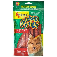 Antos Chicken D'light Sticks - лакомство за куче - пилешки пръчици 100 гр - Нидерландия - 20185 Antos Chicken D'light Sticks - лакомство за куче - пилешки пръчици 100 гр - Нидерландия - 20185