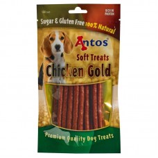 Antos Chicken Gold - лакомство за куче - меки пръчици пиле 100 гр - Нидерландия - 20220 Antos Chicken Gold - лакомство за куче - меки пръчици пиле 100 гр - Нидерландия - 20220