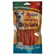 Antos Slices Gold - лакомство за куче - меки ленти пилешко 100 гр - Нидерландия - 20225 Antos Slices Gold - лакомство за куче - меки ленти пилешко 100 гр - Нидерландия - 20225