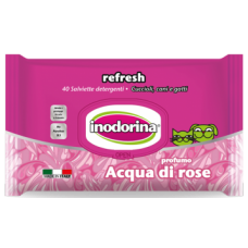 Inodorina Refresh Rose water Perfume - Мокри кърпички Розова вода 40 бр 23.3.1 Inodorina Refresh Rose water Perfume - Мокри кърпички Розова вода 40 бр 23.3.1