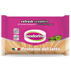 Inodorina Refresh Sensitive - Мокри кърпички Млечен протеин 40 бр 23.4.2 Inodorina Refresh Sensitive - Мокри кърпички Млечен протеин 40 бр 23.4.2