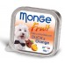 MONGE FRUIT Paté And Chunkies With Duck and Orange - пастет и хапки за куче с ПАТИЦА и ПОРТОКАЛ 100 гр, Италия - 3239