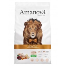 AMANOVA ADULT CAT EXQUISITE CHICKEN - пълноценна храна за пораснали котки от всички породи, с Пиле и пащърнак - 1,5 кг, Испания - 33115