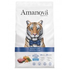 AMANOVA ADULT CAT DELICIOUS LAMB - пълноценна храна за пораснали котки от всички породи, с Агнешко и тиква - 1,5 кг, Испания - 33143