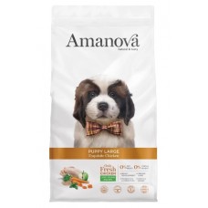 AMANOVA PUPPY LARGE – EXQUISITE CHICKEN - пълноценна храна за подрастващи кученца от едри породи - 12 кг, Испания - 33164