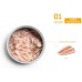 AMANOVA CAT CAN 01 CHICKEN FILLETS - консерва за пораснали котки от всички породи, с Крехки пилешки филенца - 70 гр, Испания - 33359