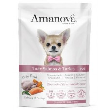 AMANOVA DOG POUCH P06 TASTY SALMON TURKEY - пауч за пораснали кучета от всички породи, със Сьомга и пуешко - 100 гр, Испания - 33506 AMANOVA DOG POUCH P06 TASTY SALMON TURKEY - пауч за пораснали кучета от всички породи, със Сьомга и пуешко - 100 гр, Испания - 33506