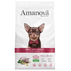 AMANOVA ADULT MINI OBESITY TURKEY DELIGHT - пълноценна храна за пораснали кучета от мини породи с наднормено тегло, с пуйка - 2 кг, Испания - 37376 AMANOVA ADULT MINI OBESITY TURKEY DELIGHT - пълноценна храна за пораснали кучета от мини породи с наднормено тегло, с пуйка - 2 кг, Испания - 37376