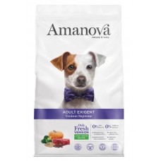AMANOVA ADULT EXIGENT VENISON SUPREME - пълноценна храна за пораснали кучета от всички породи с капризен апетит, с Еленско и тиква - 10 кг, Испания - 37681 AMANOVA ADULT EXIGENT VENISON SUPREME - пълноценна храна за пораснали кучета от всички породи с капризен апетит, с Еленско и тиква - 10 кг, Испания - 37681