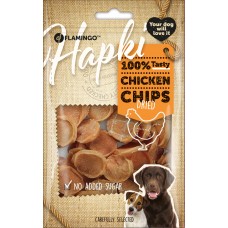 Flamingo Snacks Hapki Chips with chicken - лакомство за куче, хапки пилешки чипс - 85 гр, Белгия - 501466 Flamingo Snacks Hapki Chips with chicken - лакомство за куче, хапки пилешки чипс - 85 гр, Белгия - 501466