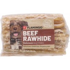 Flamingo Snacks R'Hide Cigarette - лакомство за куче - кожени солети 12,5 см, 4-6 мм - 50 бр, Белгия - 503125