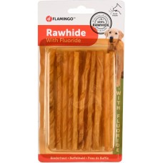 Flamingo Snacks R'Hide Dental Cigarette - лакомство за куче - кожени солети 12 см, 7-8 мм - 15 бр, Белгия - 503161