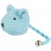 Flamingo Toy Liam Mouse Multiple colours - играчка за котки, плетена, платнена мишка, със звънче и котешка трева - 6 см - 1 бр, Белгия - 504076