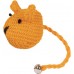 Flamingo Toy Liam Mouse Multiple colours - играчка за котки, плетена, платнена мишка, със звънче и котешка трева - 6 см - 1 бр, Белгия - 504076