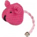 Flamingo Toy Liam Mouse Multiple colours - играчка за котки, плетена, платнена мишка, със звънче и котешка трева - 6 см - 1 бр, Белгия - 504076
