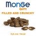 Monge Gift Cat Filled and Crunchy Dental with soft duck and cranberry filling for neutered cats - лакомства за кастрирани котки, БЕЗ ЗЪРНО, хрупкави джобчета с мек пълнеж с патешко и червени боровинки - 60 гр, Италия - 5052