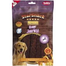 Лакомство StarSnack BBQ Deer Jerky - 60% еленско месо, 30% патешко месо и 5,0% масленост, 113 гр - NOBBY Германия - 50661 Лакомство StarSnack BBQ Deer Jerky - 60% еленско месо, 30% патешко месо и 5,0% масленост, 113 гр - NOBBY Германия - 50661