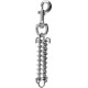 Flamingo Safety spring Jalu Silver - комплект за двор - демпферна пружина и карабинер, Белгия - 506961