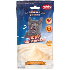 Лакомство Licky Cat Malt & Chicken Licking Cream - 84,8% пилешко и 0,1% масленост, 5 х 15 гр - NOBBY Германия - 50882 Лакомство Licky Cat Malt & Chicken Licking Cream - 84,8% пилешко и 0,1% масленост, 5 х 15 гр - NOBBY Германия - 50882