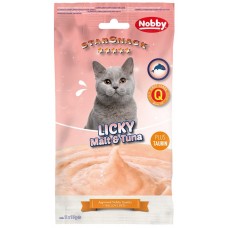 Лакомство Licky Cat Malt & Tuna Licking Cream - 58% риба тон, 29,2% пилешко и 0,1% масленост, 5 х 15 гр - NOBBY Германия - 50883 Лакомство Licky Cat Malt & Tuna Licking Cream - 58% риба тон, 29,2% пилешко и 0,1% масленост, 5 х 15 гр - NOBBY Германия - 50883