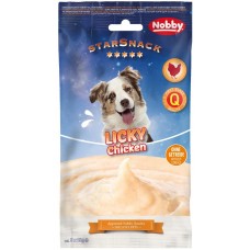 Лакомство StarSnack Licky Dog Chicken Licking Cream - 89,1% пилешко и 0,1% масленост, 5 х 15 гр - NOBBY Германия - 50884 Лакомство StarSnack Licky Dog Chicken Licking Cream - 89,1% пилешко и 0,1% масленост, 5 х 15 гр - NOBBY Германия - 50884