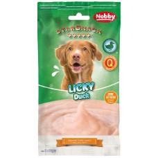 Лакомство StarSnack Licky Dog Duck Licking Cream - 89,1% патешко и 0,1% масленост, 5 х 15 гр - NOBBY Германия - 50885 Лакомство StarSnack Licky Dog Duck Licking Cream - 89,1% патешко и 0,1% масленост, 5 х 15 гр - NOBBY Германия - 50885