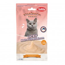 Лакомство за котки Licky Cat Malt & Tuna/Salmon - 5 х 15 гр - NOBBY Германия - 50920 Лакомство за котки Licky Cat Malt & Tuna/Salmon - 5 х 15 гр - NOBBY Германия - 50920