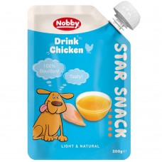 StarSnack Drink Chicken - лакомство бульон за кучета - 99% пилешки бульон и 0,1% мазнини, 200 гр - NOBBY Германия 50979 StarSnack Drink Chicken - лакомство бульон за кучета - 99% пилешки бульон и 0,1% мазнини, 200 гр - NOBBY Германия 50979