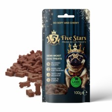 FIVE STARS DOG PREMIUM Treats - меки лакомства за кучета - Агне, 100 гр - 5ST130