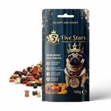 FIVE STARS DOG PREMIUM Treats - меки лакомства за кучета - Мини кокалчета, 100 гр - 5ST150