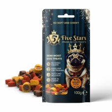FIVE STARS DOG PREMIUM Treats - меки лакомства за кучета - Спорт микс, 100 гр - 5ST160 FIVE STARS DOG PREMIUM Treats - меки лакомства за кучета - Спорт микс, 100 гр - 5ST160