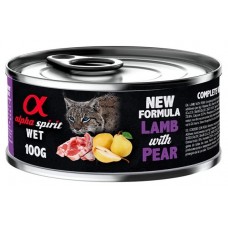 Alpha Spirit Complete wet cat food - Агне с Круши консерва за котки с 93% месо и 4% плодове - 100 гр 6005109