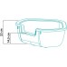 Ferplast Dama - открита ъглова котешка тоалетна с борд 57,5 х 51,5 х 22 cm Ferplast Dama - открита ъглова котешка тоалетна с борд 57,5 х 51,5 х 22 cm