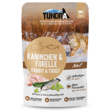 Tundra пауч за котка, БЕЗ ЗЪРНО, заек и пъстърва - 85 гр, Германия - 772 Tundra пауч за котка, БЕЗ ЗЪРНО, заек и пъстърва - 85 гр, Германия - 772