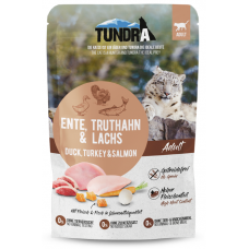 Tundra пауч за котка, БЕЗ ЗЪРНО, патица, пуйка и сьомга - 85 гр, Германия - 773 Tundra пауч за котка, БЕЗ ЗЪРНО, патица, пуйка и сьомга - 85 гр, Германия - 773