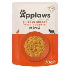Applaws Chicken with Pumpkin in Broth - пауч пиле с тиква в бульон 70 гр 8001