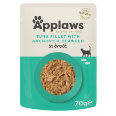 Applaws Tuna with Anchovy in Broth - пауч риба тон и аншоа в бульон 70 гр 8006 Applaws Tuna with Anchovy in Broth - пауч риба тон и аншоа в бульон 70 гр 8006