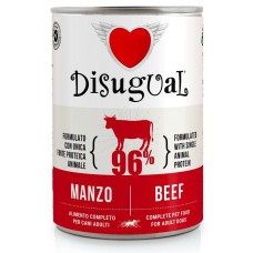 Консерва куче DISUGUAL МОНОПРОТЕИН, за пораснали кучета от всички породи - ГОВЕЖДО, ПАСТЕТ - 400 гр - Италия, 95318