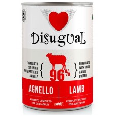 Консерва куче DISUGUAL МОНОПРОТЕИН, за пораснали кучета от всички породи - АГНЕ, ПАСТЕТ - 400 гр - Италия, 95333