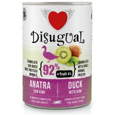 Консерва куче DISUGUAL FRUIT МОНОПРОТЕИН, за пораснали кучета от всички породи - 92% патица и 4% киви, ПАСТЕТ - 400 гр - Италия, 95350 Консерва куче DISUGUAL FRUIT МОНОПРОТЕИН, за пораснали кучета от всички породи - 92% патица и 4% киви, ПАСТЕТ - 400 гр - Италия, 95350