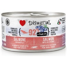 Консерва куче DISUGUAL FRUIT МОНОПРОТЕИН, за пораснали кучета от всички породи - 92% месо от сьомга и 4% боровинка, ПАСТЕТ - 150 гр - Италия, 95360 Консерва куче DISUGUAL FRUIT МОНОПРОТЕИН, за пораснали кучета от всички породи - 92% месо от сьомга и 4% боровинка, ПАСТЕТ - 150 гр - Италия, 95360