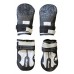 Alcott Adventure Boots - кучешки ботушки, черни със светлоотразителни детайли, размер M, дължина на стъпалото 7 см APLMD