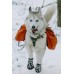 Alcott Adventure Boots - кучешки ботушки, черни със светлоотразителни детайли, размер M, дължина на стъпалото 7 см APLMD