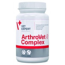 ArthroVet Complex – хранителна добавка за кучета и котки, при дисфункция на ставните хрущяли и ставите, 60 таблетки, Vet Expert - Полша ArthroVet Complex – хранителна добавка за кучета и котки, при дисфункция на ставните хрущяли и ставите, 60 таблетки, Vet Expert - Полша